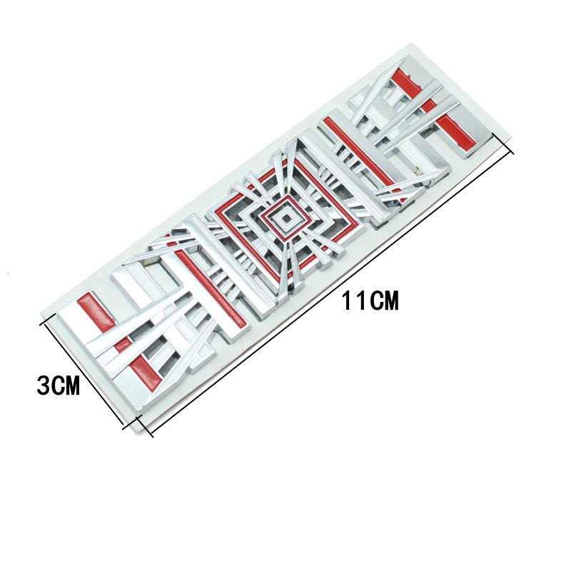 3D Metal Rear Trunk Sticker Emblem Sticker for Tesla Model 3/Y/S/X