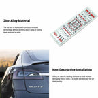 3D Metal Rear Trunk Sticker Emblem Sticker for Tesla Model 3/Y/S/X