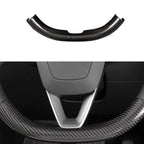 Upper / Lower Parts Steering Wheel Accessories for Tesla Model 3 / Y  -  Carbon Fiber Interior Mods