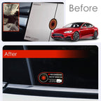Anti-Theft Warning Sentry Mode Clings (4pcs) for Tesla
