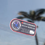 Anti-Theft Warning Sentry Mode Clings (4pcs) for Tesla