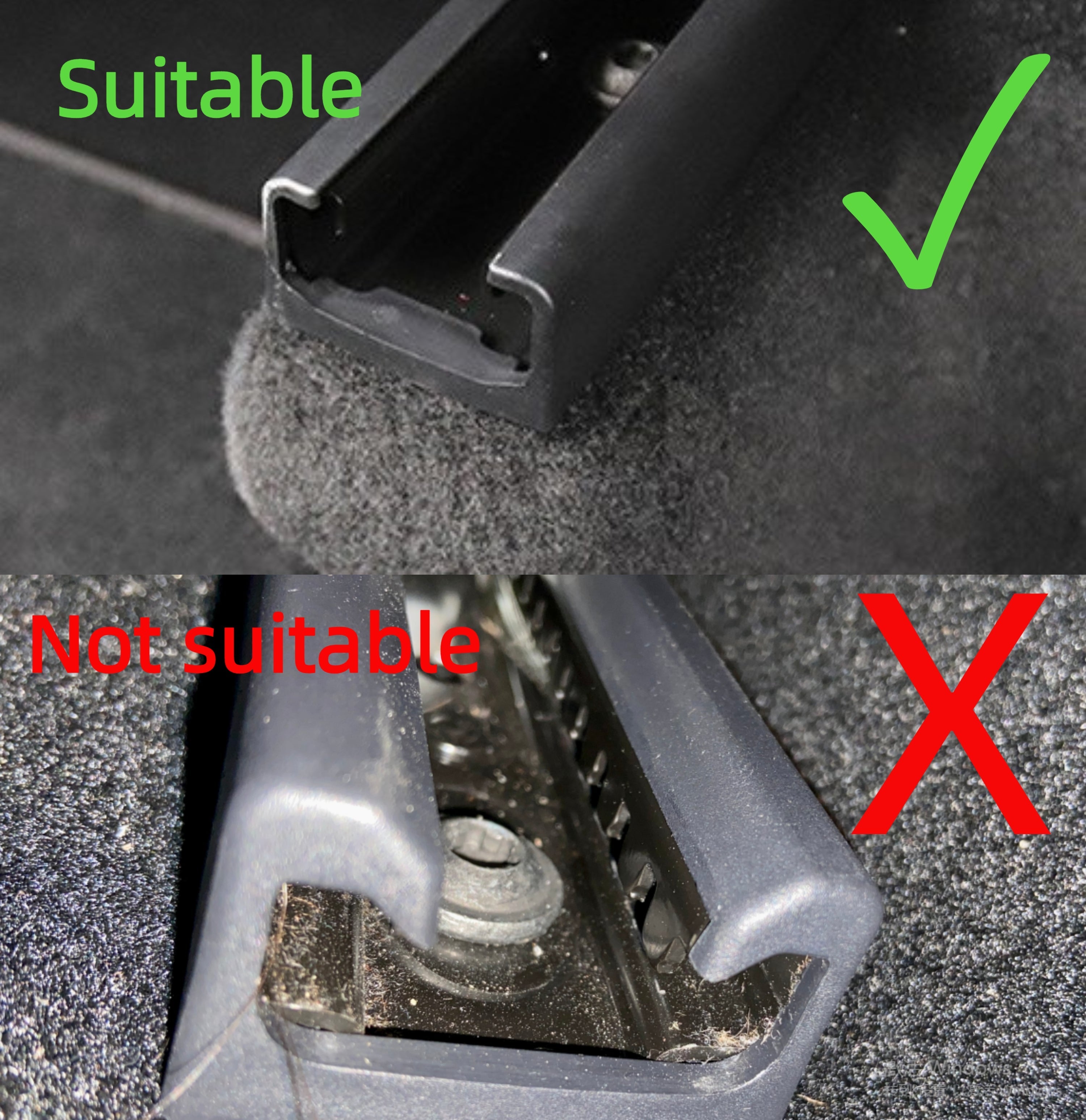 Car Slide Rails Anti-Kick Plugs for Tesla Model 3 Model Y(4pcs)