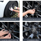 Center Wheel Center Cap Kit With Puller for Tesla Model 3/Y/S/X