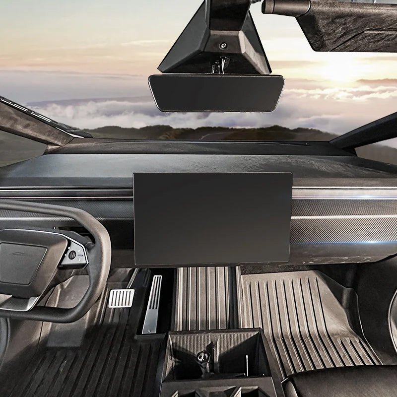 Dashboard Cover Real Carbon Fiber Trim Panel Protection for Cybertruck (2 PCS)