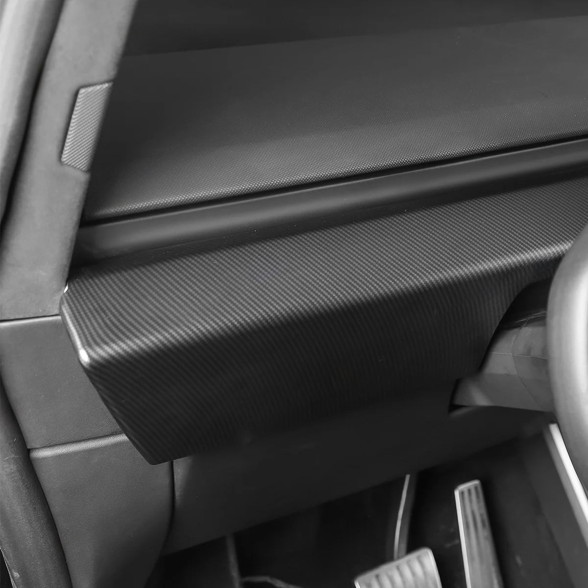 Dashboard Cover Real Carbon Fiber Trim Panel Protection for Cybertruck (2 PCS)