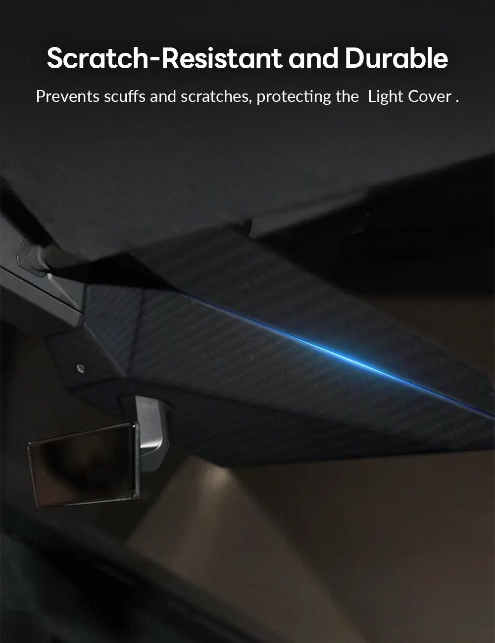 Dry Carbon Fiber Warning Light Cover for Cybertruck
