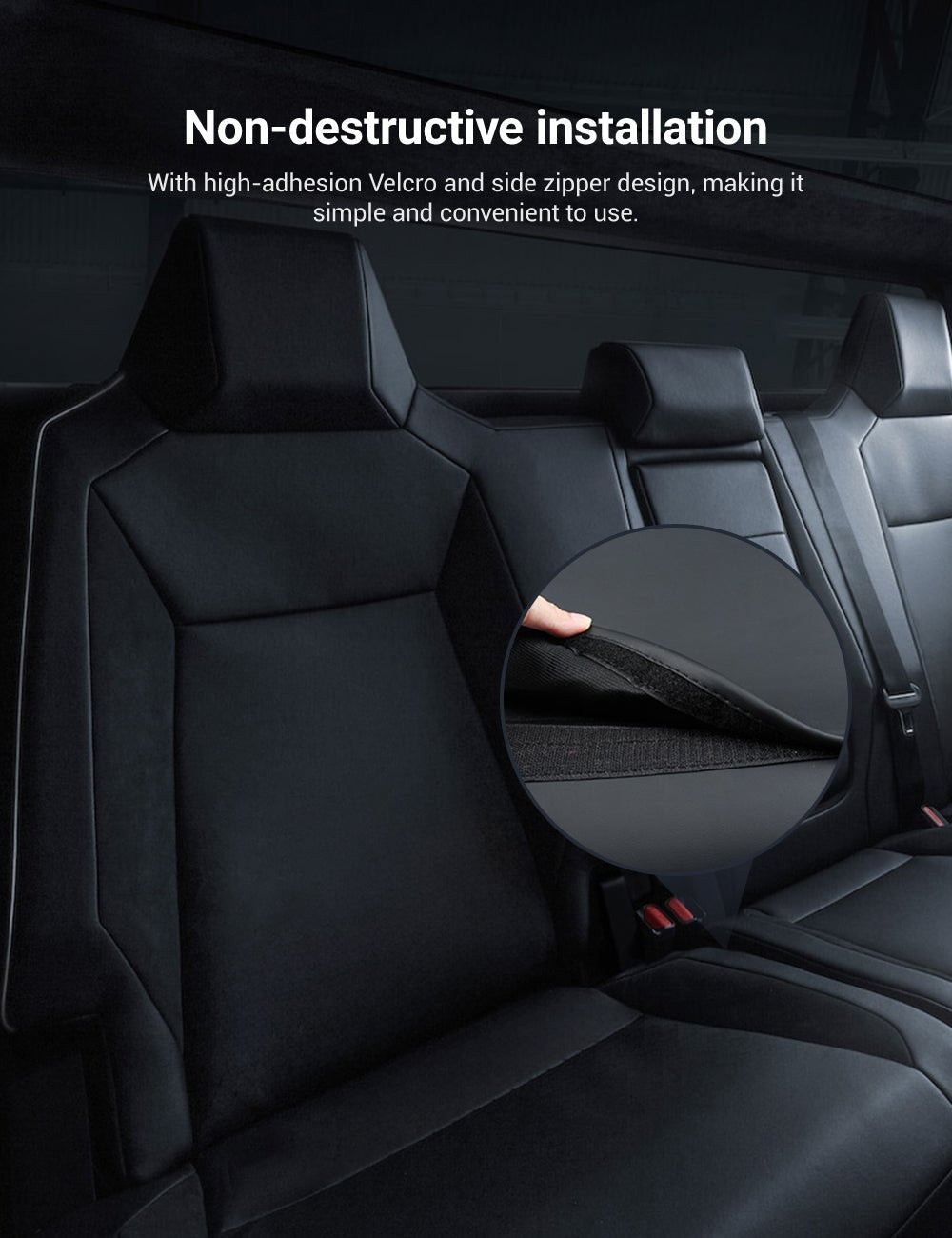 Full Leather Seat Covers for Cybertruck (10 PCS)