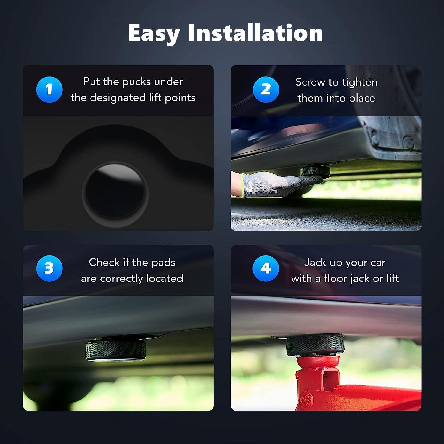 Jack Pads Adapter with Storage Bag for Tesla Model 3/Y/S/X