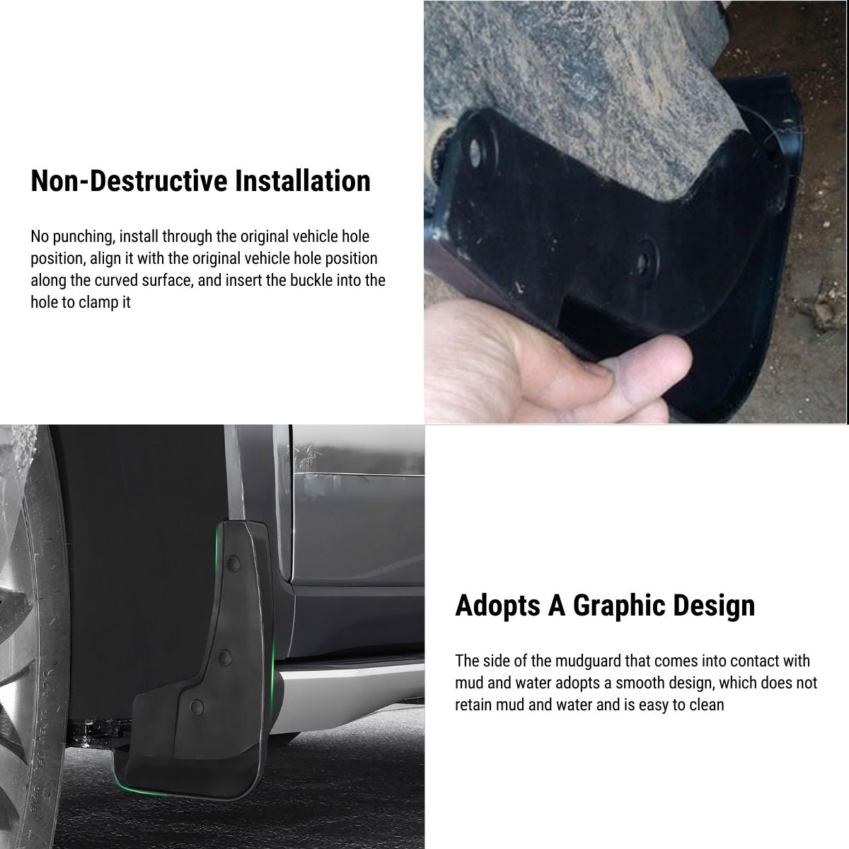 TESERY Mud Flaps for Model S/X