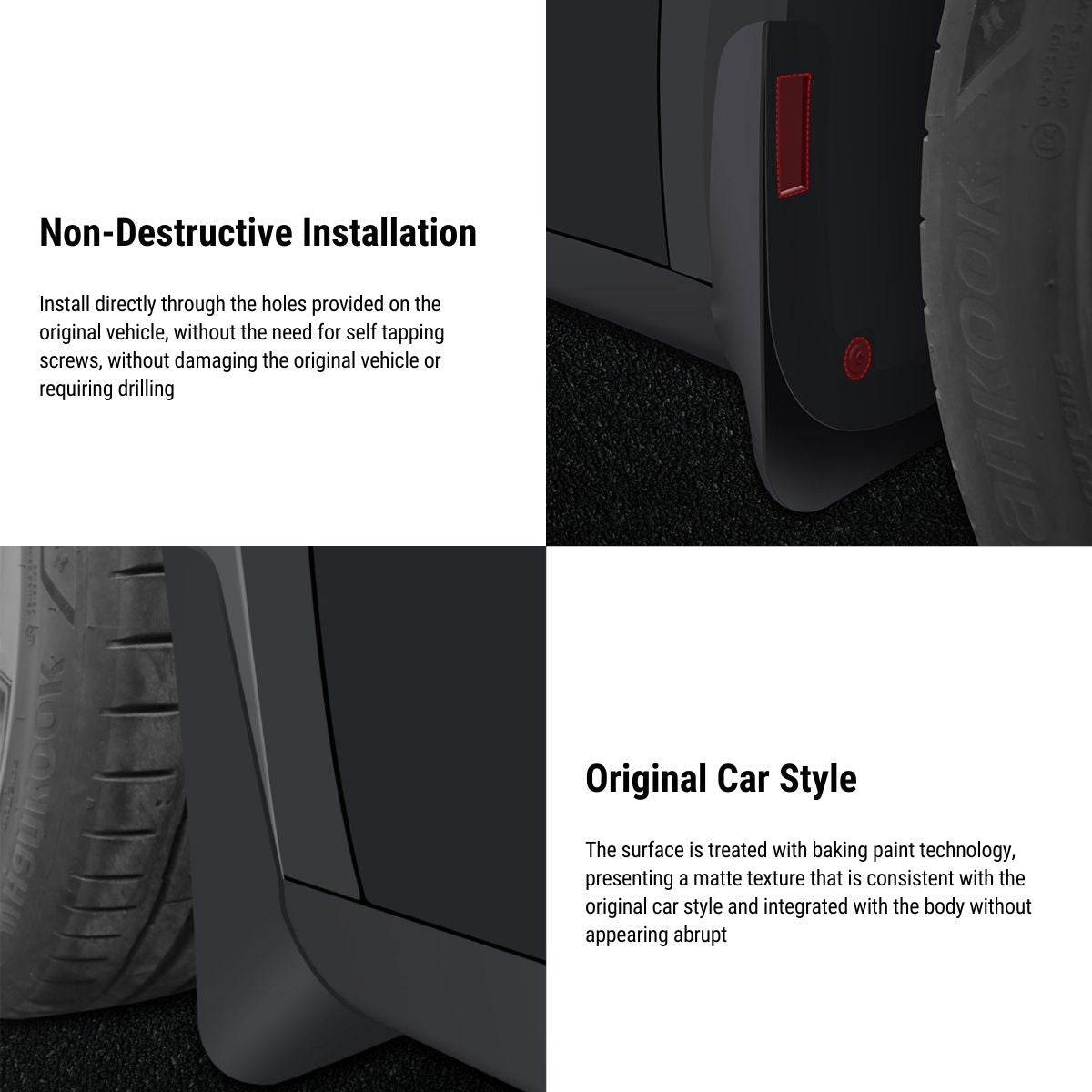Mud Flaps Splash Guards for Tesla Model 3 / Y