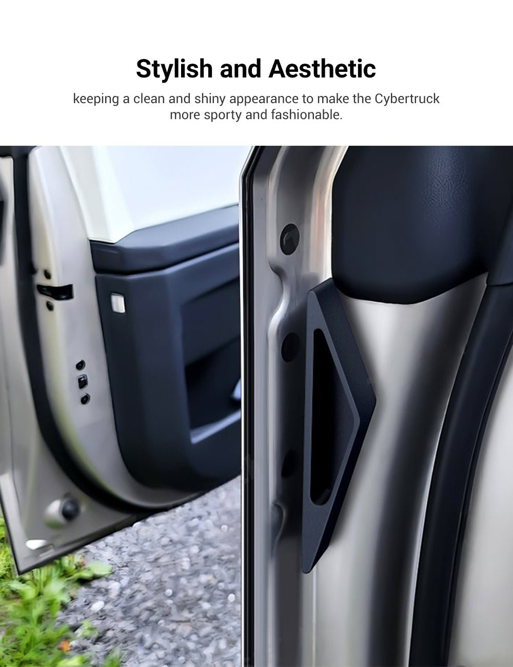 Scratch-Resistant Silicone Door Handles for Cybertruck
