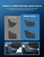 TESERY Hidden Mud Flaps Splash Guards for Model 3 Highland / Model Y Juniper