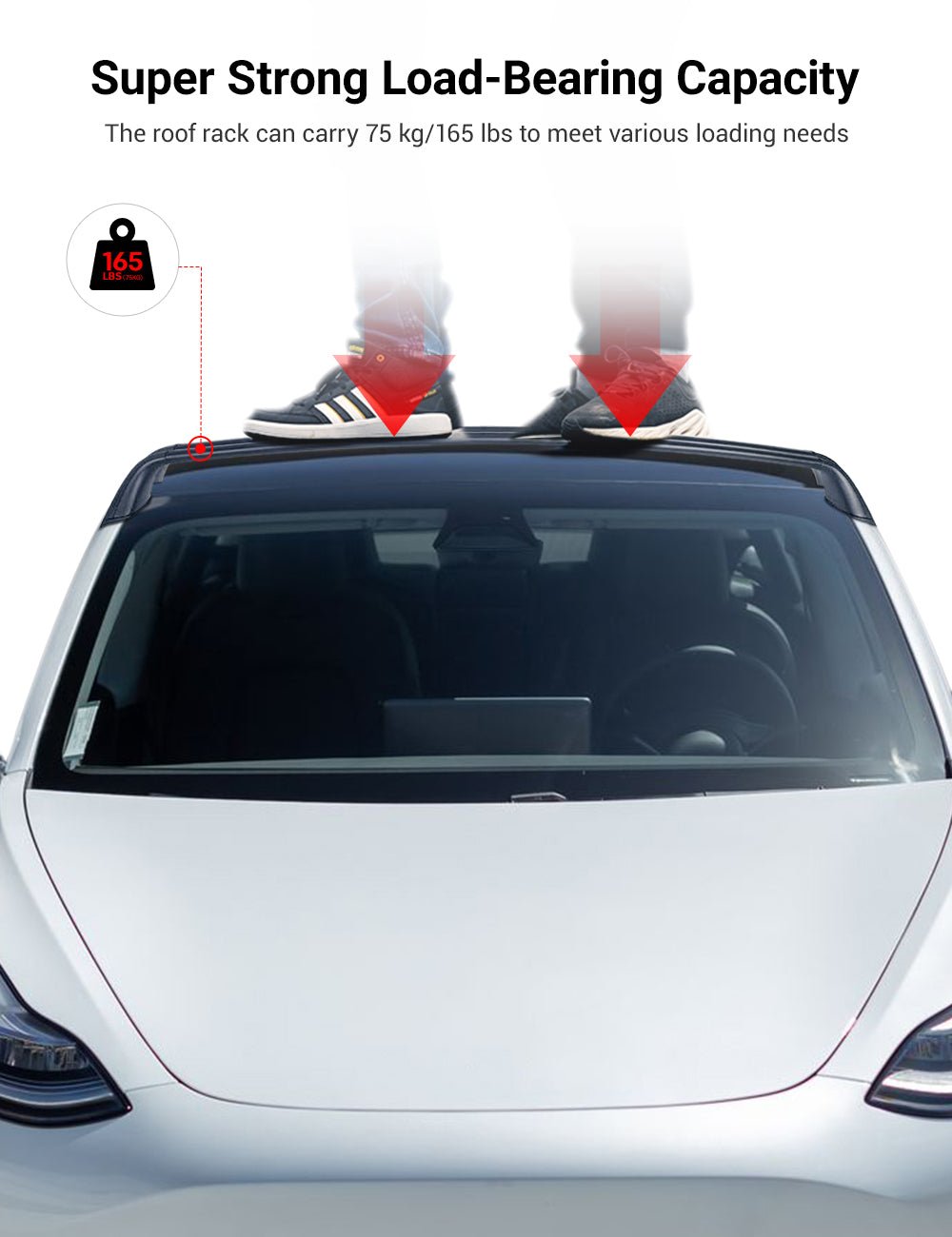 TESERY Roof Rack for Tesla Model 3 Highland / Model Y (Set of 2)