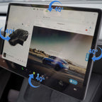 4 Way Adjustable Swivel Screen Mounting Kit For Model Y Juniper / Model 3 Highland - Upgrade Version