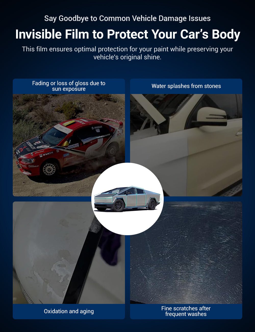 TPU Full Car Paint Protection Film for Cybertruck