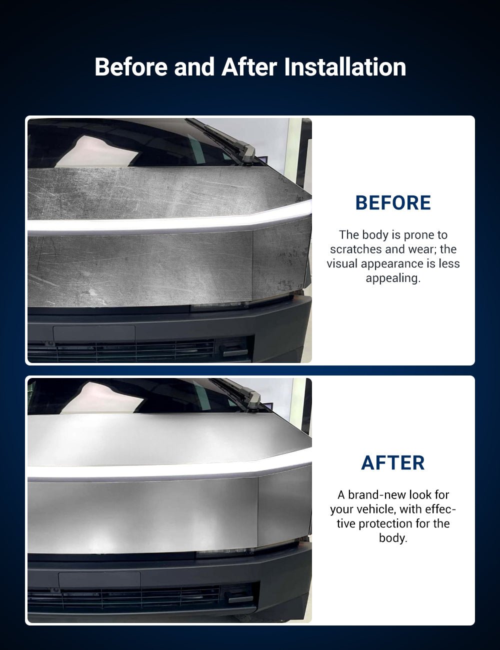 TPU Full Car Paint Protection Film for Cybertruck