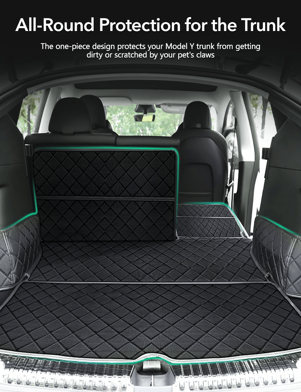 Trunk Mat Waterproof Car Dog Cover for Tesla Model Y