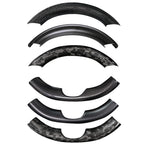 Upper / Lower Parts Steering Wheel Accessories for Tesla Model 3 / Y  -  Carbon Fiber Interior Mods