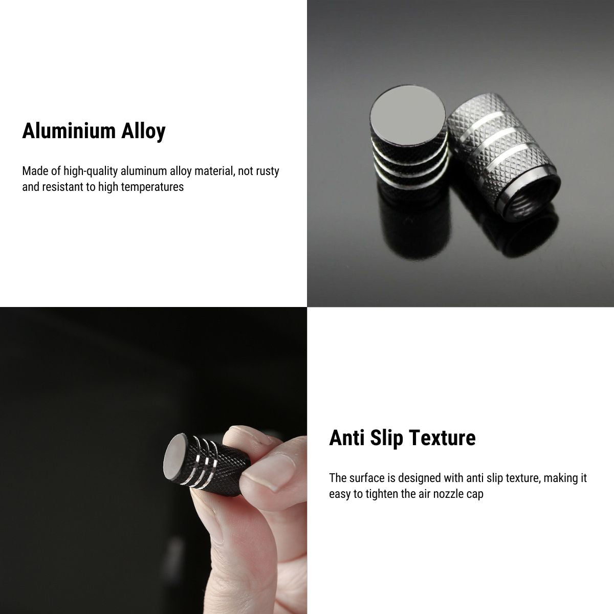 Valve Stem Caps 4 Pack Fit Suitable for Tesla 3/Y/S/X 2017-ON