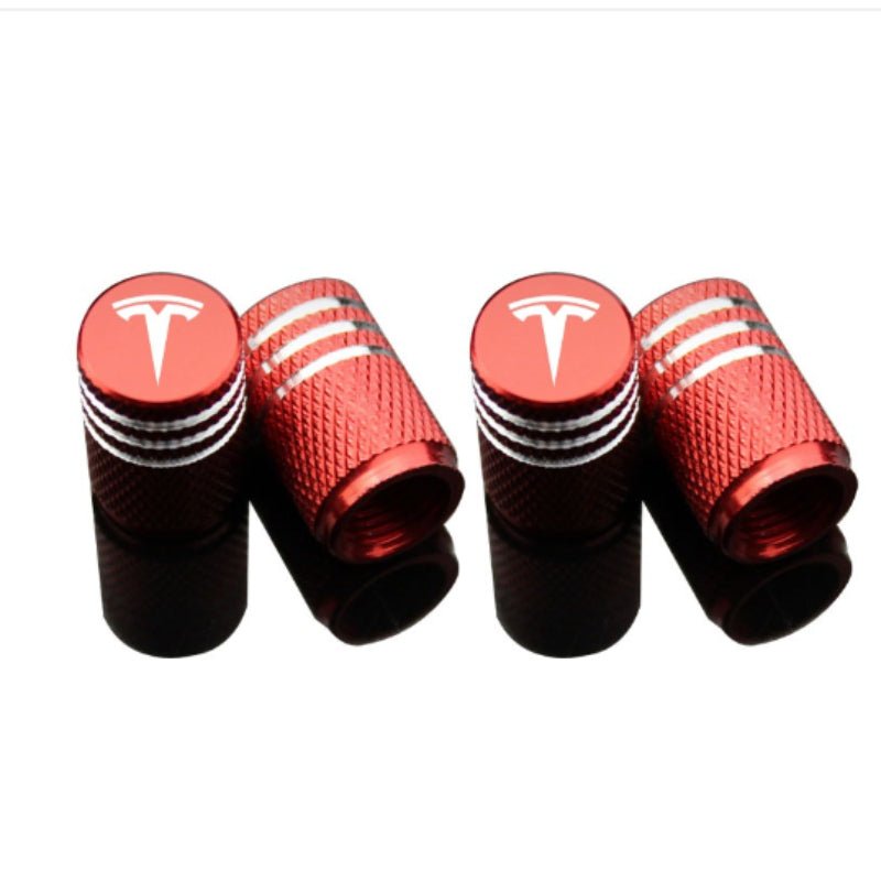 Valve Stem Caps 4 Pack Fit Suitable for Tesla 3/Y/S/X 2017-ON